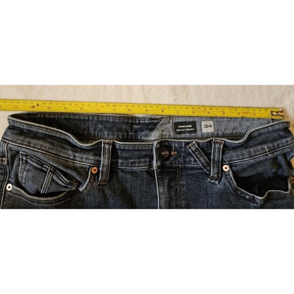 Volcom Kinkade Jeans Mens 34 Blue Regular Straight Leg Denim - Picture 10 of 14